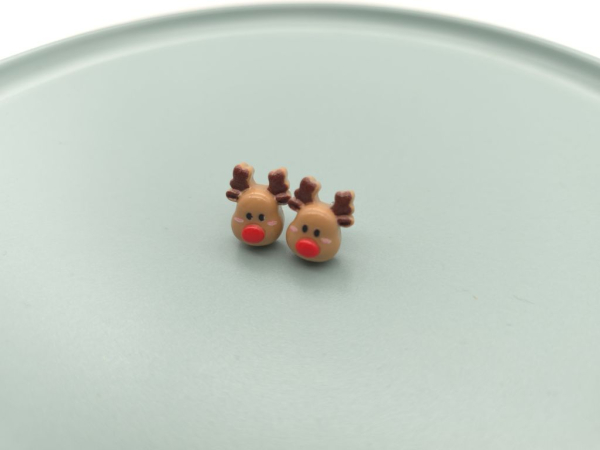 Mini Rentier Ohrstecker Weihnachten